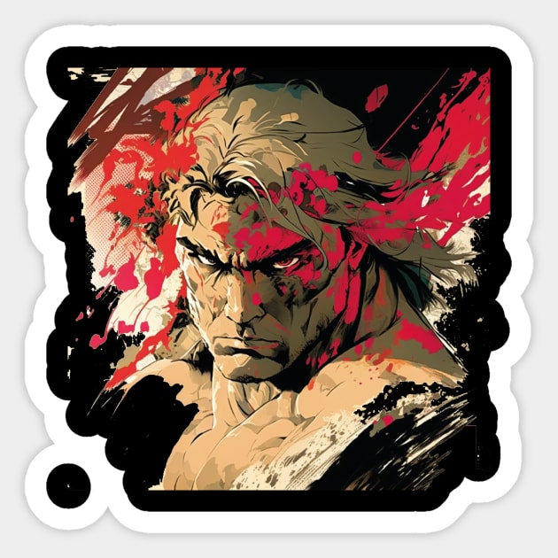 shoryuken Sticker by rocknerd